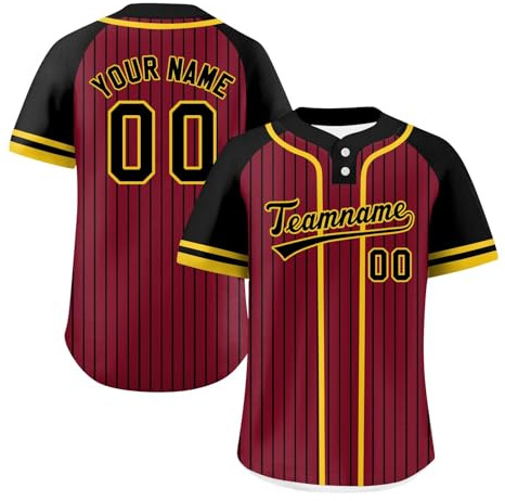 Magliette Personalizzate Maglie da Football Americano Magliette da Baseball Personalizzate Magliette da Uomo, Donna e Bambino Stampate con Nome e Numero