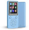Plyisty Lecteur MP3 MP4 32 Go avec Bluetooth 4.2, Lecteur de Musique Portable à écran Couleur de 1,8 , 6-8 Heures, Support E-Book, Image, vidéo, Radio, Enregistrement(Bleu)