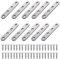 PALUDO Edelstahl Flachverbinder, 10 STK Lochplatte Metall Flache Ecke Bracket, Metallverbinder Holzverbinder Flache Platte Halterung für Holz Möbel Ausbessern mit 40 Schrauben, 77x16mm