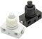 240V 2Amp Electrical Press Button On/Off Switch for Panel Mount Lamps Fans Projects (Black)