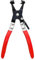 Schlauchenklemmen Zange, Schlauchklemmenzange mit Gerader Hals,Kragen-Schlauchschellenzange, Hose Clamp Pliers,Schlauchklemmen Zange für Entfernungs und Installationswerkzeug Auto-Reparaturwerkzeug