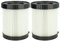 vhbw 2x Faltenfilter kompatibel mit Fein ASBS 18-10 AS Staubsauger - Filter, Patronenfilter, Papier/Kunststoff, weiß
