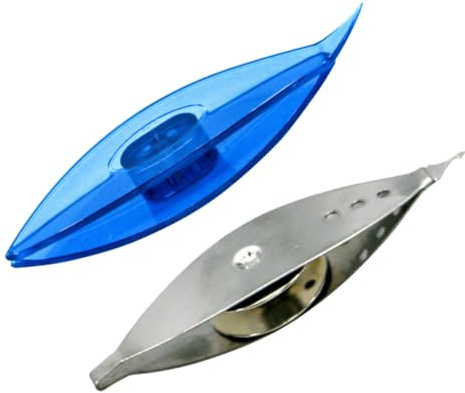 FOMIYES Navettes De Tissage Plastique Et Métal Multifonctions 2 Pièces Pour Artisanat Tricot Couture, Léger Et Compact, Adaptées Aux Amateurs De Tricot Et Bricolage, Usage Intérieur Et Présent Créatif