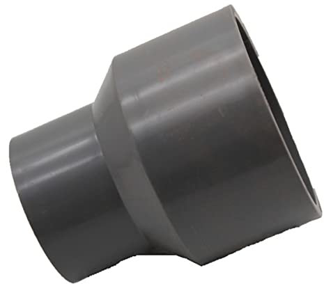 Unifizz U-PVC DWV Reduzierkupplung, 110 x 50 mm, Rohrverschraubung, gerader Stecker, 2-Wege-Rohrverbinder für Möbel, Regale, Pool-Produkte, grau, 1 Stück