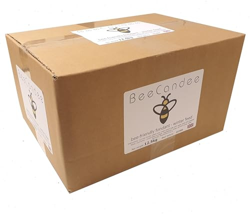 BeeCandee Bee Fondant - beekeeping supplies uk - bee feed food 12.5kg Block (1 x 12.5kg)