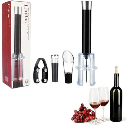 Wino The Go Wine Opening Set | Ouvre-vin à pression d'air | Tire-bouchon | Ouvre-bouteille avec pompe à air | Pompe à vin | Kit d'ouverture de vin Wino The Go