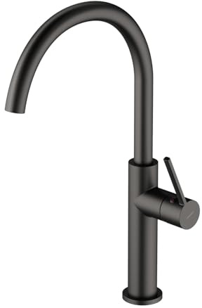 Omnires TL6050GR Kitchen Sink tap with a Fixed spout Tula-graphite-TL6050GR, Graphite