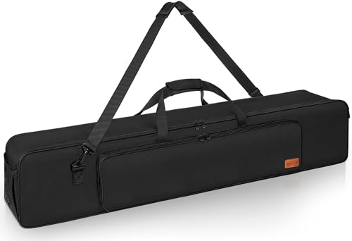 OUUTMEE 102CM Sac de Transport pour Trépieds, Étui de Trépied pour Caméra, Éclairage et Équipement Audio, Sac pour Trépied Imperméable et Rembourré avec Bandoulière et Poignées (Noir)