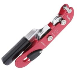 KIXZSAZ Attrezzatura per assicurazione e discesa in corda doppia con controllo manuale, dispositivo di arrampicata su roccia autofrenante da 25 kN per corde da 9-13 mm