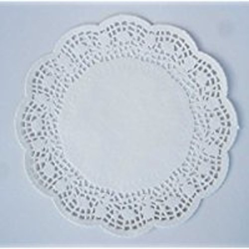 Aurora Store 12 CENTRINI Carta Rotondo per Dolci 26 CM Effetto Pizzo Festa Party Matrimonio