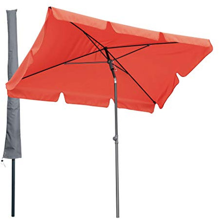 QUICK STAR Parasol de Balcon rectangulaire 2 x 1,25 m avec Housse de Protection