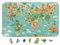 Janod - Magnetische Dino-Weltkarte - 50 Dinosaurier-Magnete + 1 Platte + 1 Vorlagenposter - Lernspiel für Kinder - Ab 7 Jahren, J05836