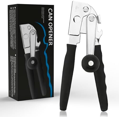 Abrelatas comercial, abrelatas resistente, manual de abrelatas manual, abrelatas industrial, abrelatas para latas grandes, abrelatas de manivela, abrelatas de restaurante, diseño ergonómico, manivela