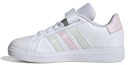 Adidas Unisex Kinder Grand Court 2.0 Shoes Children, FTWR White/Crystal Jade/Clear pink, 30 EU