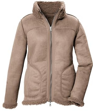G.I.G.A. DX Femme Veste réversible en aspect daim GW 62 WMN JCKT, birke, 38, 42384-000