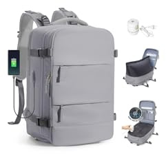 SZLX Mochila De Vacío Equipaje De Mano Mujeres, Mochila Airbag Con Sistema De Vacío Para Viajes, Ryanair Mochila De Viaje Tamaño Cabina Con Bomba Impermeable Maleta De Vacío Para Hombres