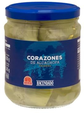 Corazones de alcachofa 8-10 unidades, paquete de 4