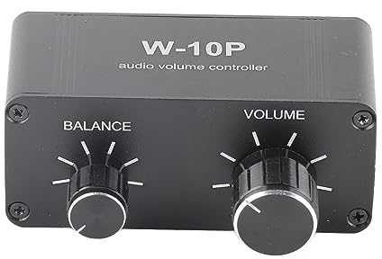 Telituny Mini Stereo Audio Volym Controller Premium Aluminium Alloy Bärbar Hörlursvolymkontroll med 3,5 mm Jack Output för Hemmastudio och DJ-utrustning