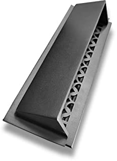 Prima Decorative Hardware Modern Air Deflector 4x14 Cast Aluminum - Black