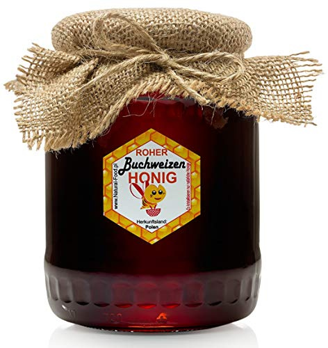 Natural Food - ROHER HONIG direkt vom Imker aus Polen - 22 KG - Natürlich - Sehr Gesund - ohne Zusätze - Ungefiltert - Nicht Geschleudert oder Rrhitzt - 20 x 1,1 kg - Buchweizen