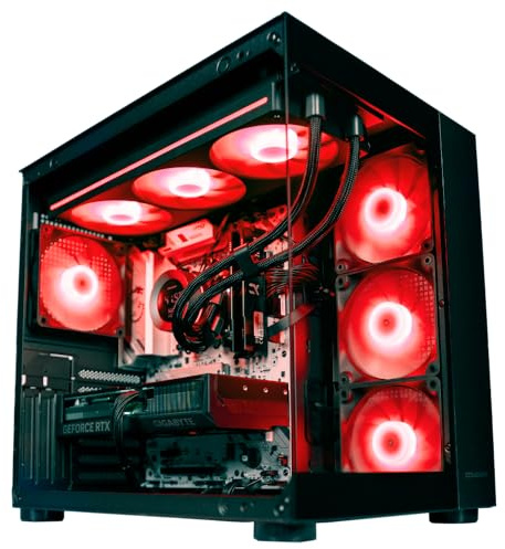 PJ DIGITAL STORE EGEMONE V2 EVO - Pc gaming Ryzen 7 7800X3D, RTX 5070 12GB, Ram 32Gb Ddr5 6000Mhz, SSD NVMe 1000Gb, Dissipatore a Liquido 360mm, W11 Pro