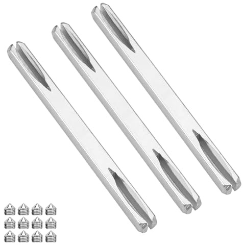 eupdd 3 pieces 160 mm door handle spindle bar, 8 mm x 160 mm square pin, door fitting square pin