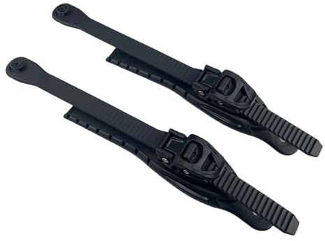 Fijación rápida para botas de esquí con estructura de metal ABS para un control óptimo, cómoda correa estabilizadora para botas de esquí