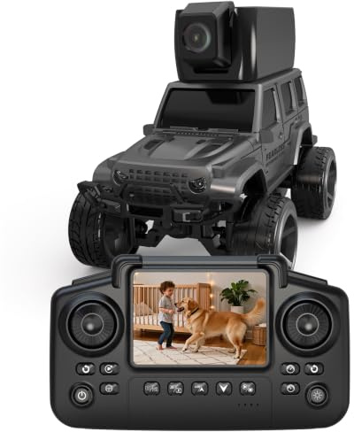 Camion RC 1:64 avec Caméra FPV 45°, Voiture Télécommandée Enfant 6-12 ans