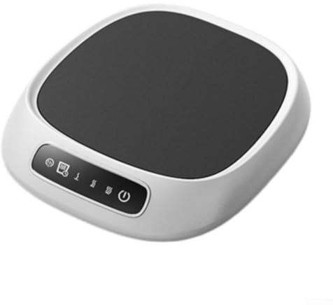 Vilgftyiet för mini USB-koppvärmare med 3 temperaturinställningar | Kompakt dryckesuppvärmningsplatta för hem- och kontorsanvändning (vit)