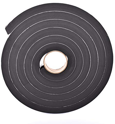 Sponge Neoprene Stripping W/Adhesive 1-1/2in Wide X 1in Thick X 15ft Long