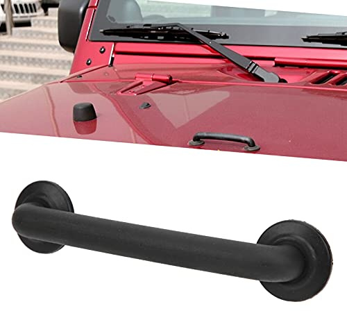 Support de Fixation de Pare-brise de Capot Automatique Partie 55176422 Sangle de Support de Maintien de Voiture Adaptée pour Wrangler JK 07-18 / TJ 97-06