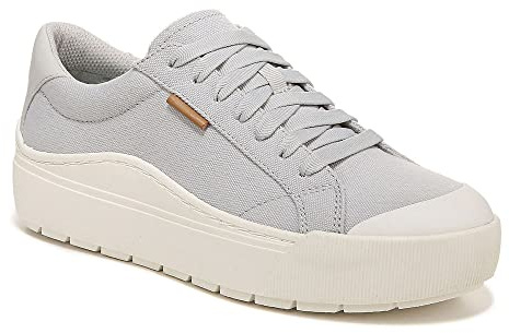 Dr. Scholl's Shoes Women's Time Off Sneaker, Vapor Grey Fabric, 6