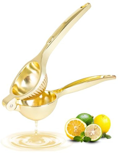 Exprimidor de limón, exprimidor manual de limón de aleación de zinc resistente, ranura roscada de alto rendimiento, pequeñas naranjas, limas, exprimidor de cítricos, prensa manual, máquina de jugo