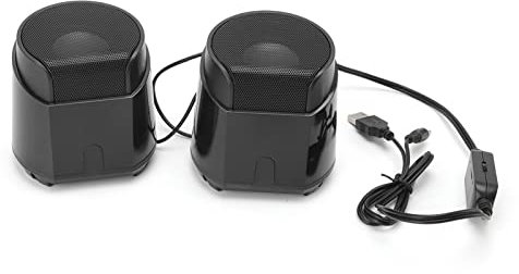 Cyrank Altoparlanti per Computer, Subwoofer Portatile Mini USB Cablato Altoparlante Multimediale Altoparlanti Esterni Stereo per Telefono Portatile