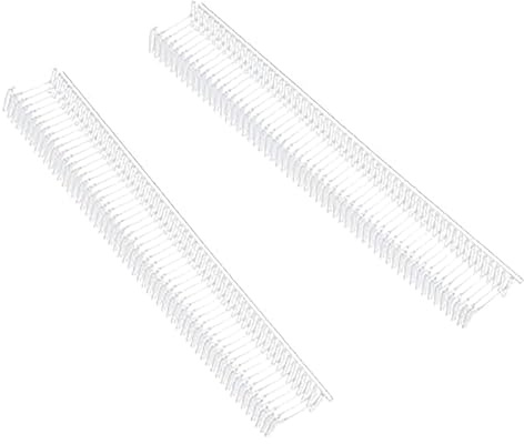 Soulnioi 1 000 st hullingar av plast 1,0 cm (0,39 tum), genomskinliga fästanordningar, standardtaggstift för klädetiketter, prislappar, kompatibla med etiketteringspistoler för butik eller lager