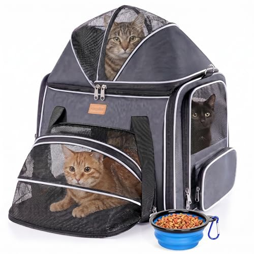 Morpilot Sac de Transport Extensible pour Chat - Extra Stable - Tissu en Maille Respirante pour Animaux de Compagnie