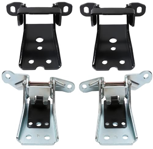 DISJEST 4Pcs Door Hinge Set Upper Lower Left Right - Replacement for Ford Bronco/F150/F250/F350/Thunderbird/Granada & Mercury Models - OEM 925066 925068