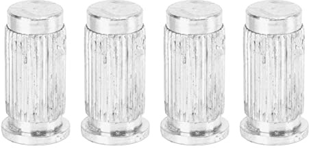 Gitarrbroankare Metall Justerbart ändstycke Monteringsankare Precisionsdesignade för elektriska gitarrdelar Hållbar 4st set (Silver)