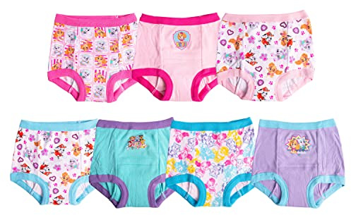 Nickelodeon Toddler Paw Patrol Girls 7 Pack Training Pants, Assorted, 3T