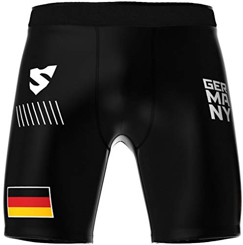 SMMASH Vale Tudo - Pantalones cortos para hombres, pantalones cortos de entrenamiento universal para hombres, pantalones cortos deportivos profesionales para artes marciales, MMA, Muaythai, boxeo