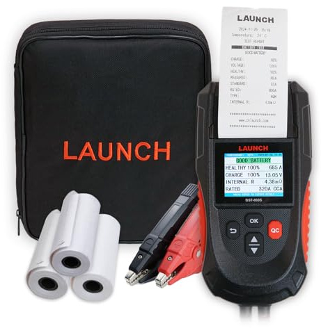 Car Battery Tester 12V 24V Load Tester, Launch BST-860S Digital Automotive Battery Alternator Tester with Printer, Charging Cranking System Analyzer for Cars Trucks Motorcycles SUVs ATVs RVs Boats