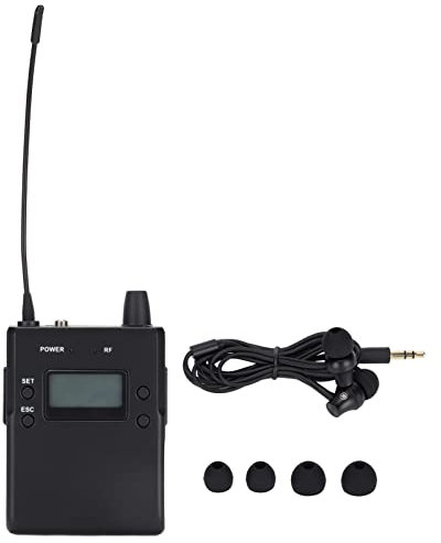 Vomeko Professional IEM System Receiver 518-554MHz Wireless in - Ear Monitor for Live Performance and Studio Band Rehearsal