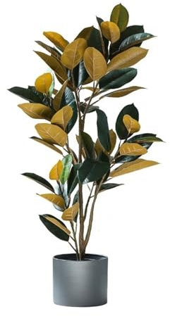 RUTAVM Sztuczne Drzewko Künstlicher Baum der grünen Pflanze im nordischen Stil, Simulationspflanze im Topf, Gummibaum, Typ Bonsai, Innendekoration, gefälschter Baum Roślina Drzewo (Color : C)