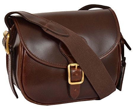 Divergent Retail DR284 patronväska äkta brun påse, Brun, Small