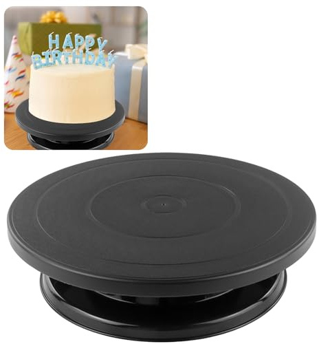 Tocadiscos Giratorios para Tartas De 27cm Pulgadas,Base para Tartas,Bandeja para Tartas,Soporte Giratorio para Pasteles,Suministros De Decoración De Cupcakes