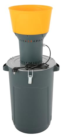 Macinino elettrico per cereali da 1300 W, con 5 setacci per cereali, spezie, caffè, 1300 W, per la casa, panetteria, mangime per animali, grande capacità, motore in rame (60 l)