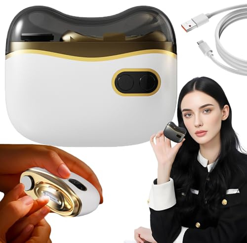 Cortaúñas Eléctrico Automático, Cortador de Uñas Electrico, Corta Uñas Adulto Electrico, Cortaúñas y Pulidor Eléctrico 2 en 1 - Manicura Perfecta en Casa (Blanco)
