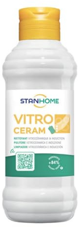 STANHOME | Crema Pulitore Vetroceramica e Induzione VITRO CERAM, Sgrassante con Cera Carnauba, Profumo Fresco, 286 ml