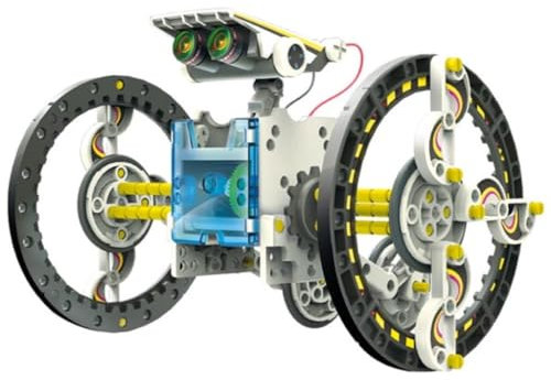 Velleman Roboter Bausatz, Roboter, solarbetrieben, 14-in-1, Spielzeugroboter, STEM-Konstruktionsspielzeug