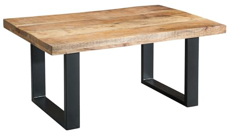 Riess Ambiente Couchtisch Iron Craft 100cm Mangoholz Eisen Industrial Design Wohnzimmertisch